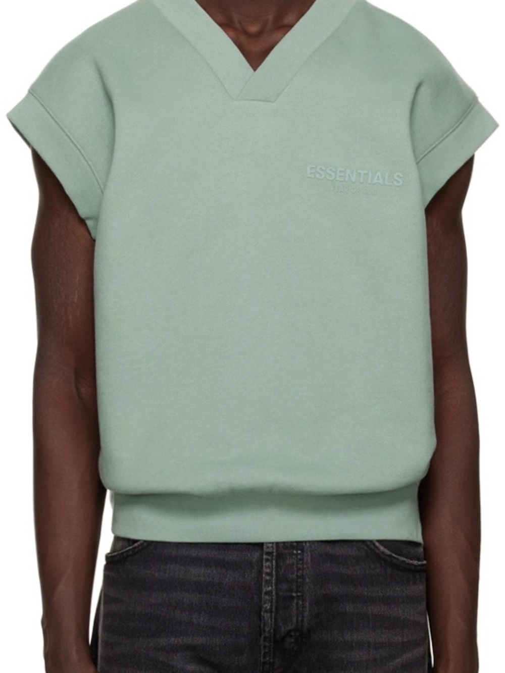 Essentials Cotton V-Neck Vest